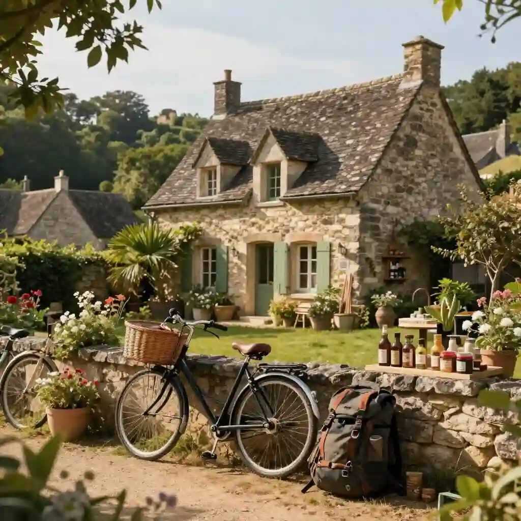 Escapade authentique dans une maison de campagne française entourée de nature