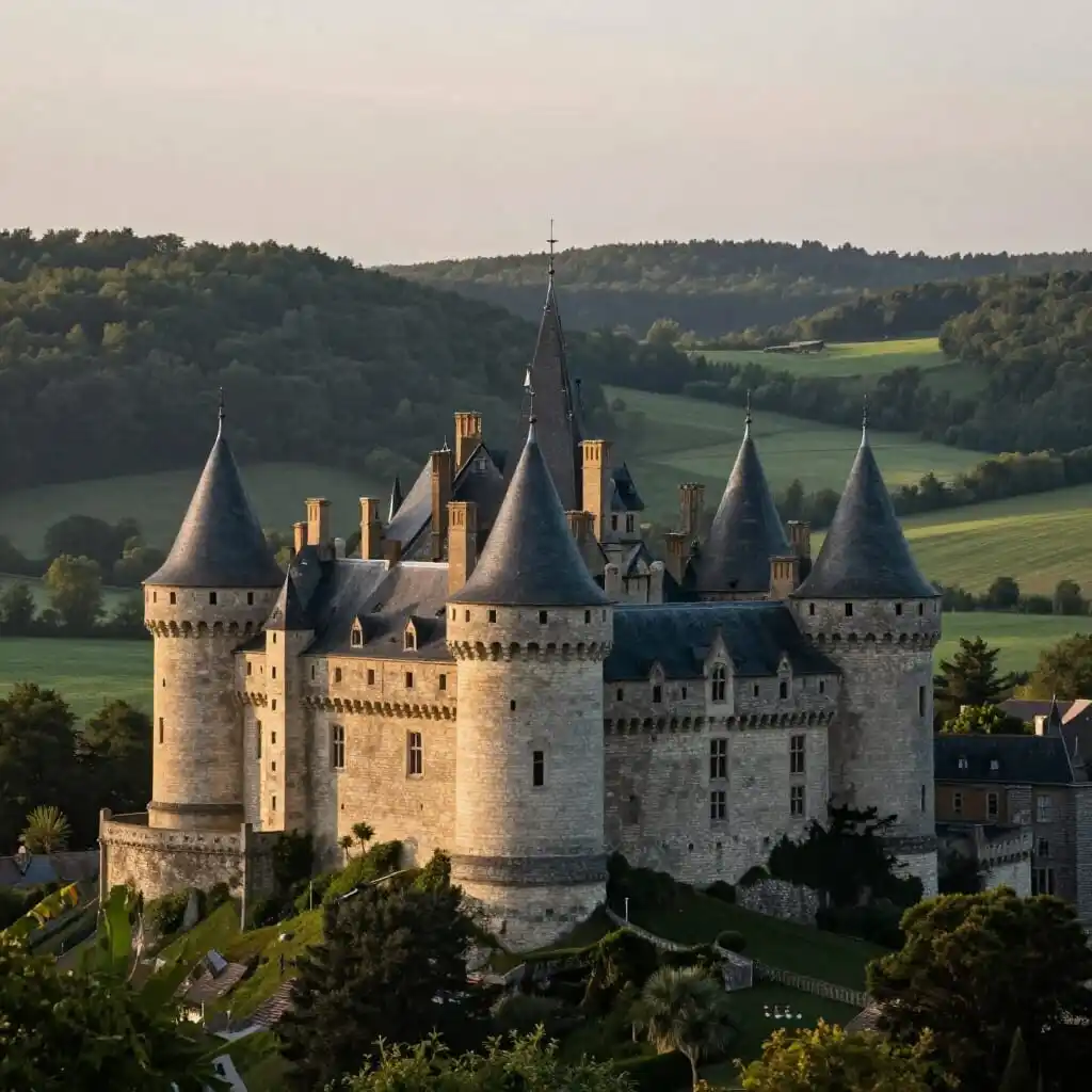Château dominant la Vallée de Chevreuse et son paysage verdoyant