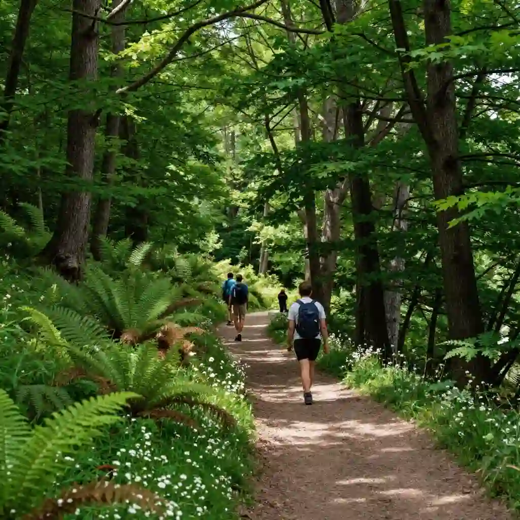 Sentier de randonnée dans les forêts de la Vallée de Chevreuse près de Paris